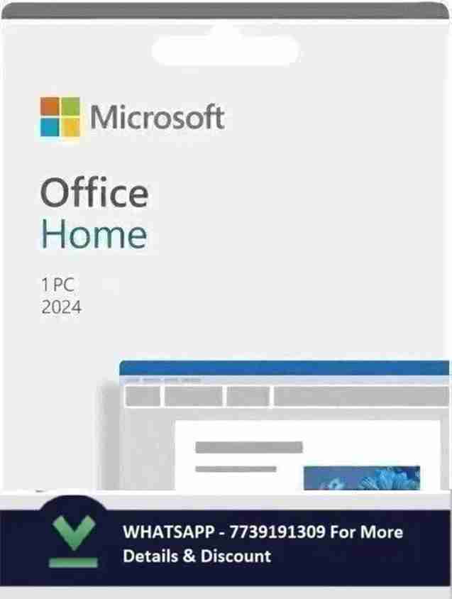 MICROSOFT Office Home 2024|One time purchase, 1 Device | Windows