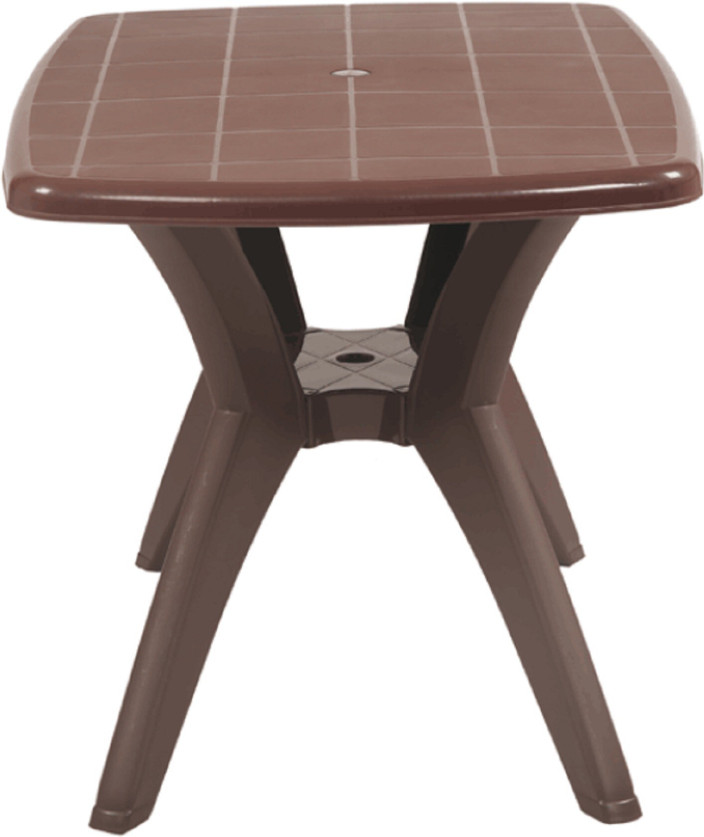 Supreme Melody Four Seater Dining Table,Globus Brown Plastic Outdoor Table
