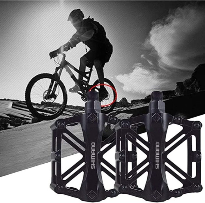 Venues Mountain Bike Pedals MTB Pedal for BMX 9/16 Non-Slip Lightweight  Aluminum Alloy Pedal