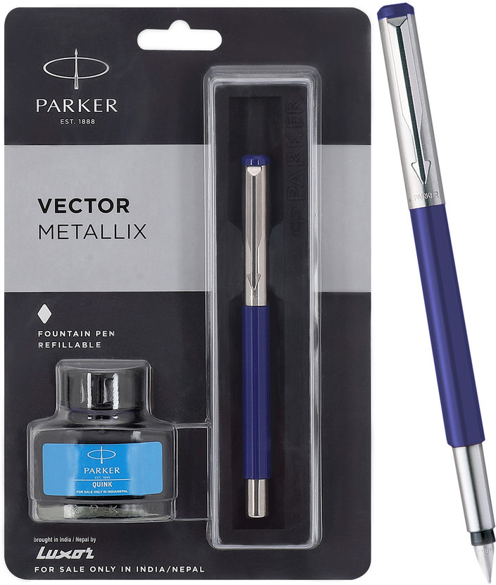 Ink Bottle Blue Parker Fountain Pen Parker Quink Ink Bottle Blue