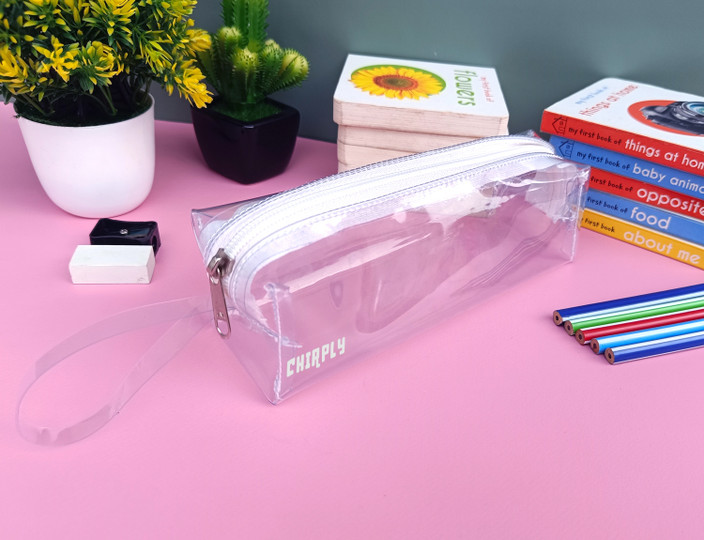 Transparent Pencil Pouch For Children CHIRPLY Transparent Pencil
