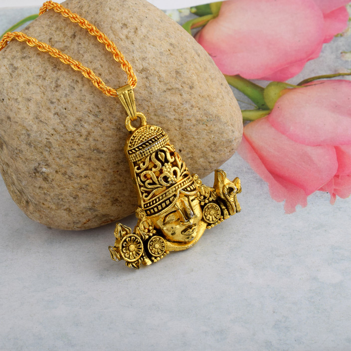 Venkateswara Pendant Morir Vintage Brass Big Size Tirupati Balaji