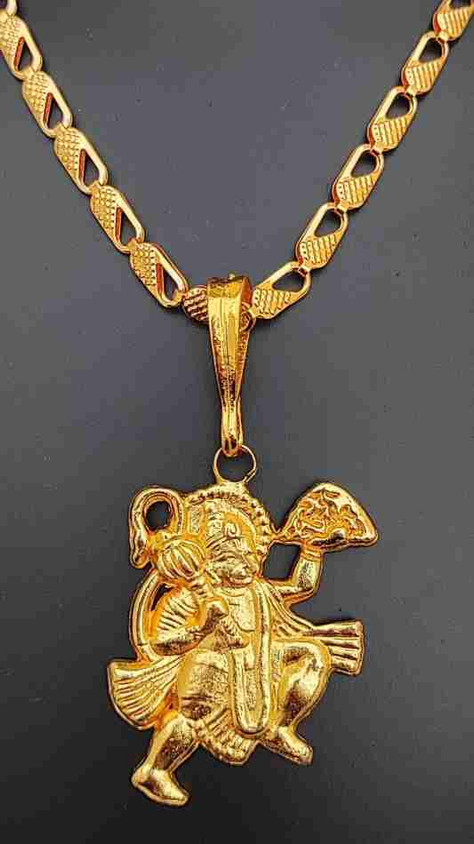 Hanumanji Pendant Lord Hanuman Gold Pendant Diviniti 24K Gold