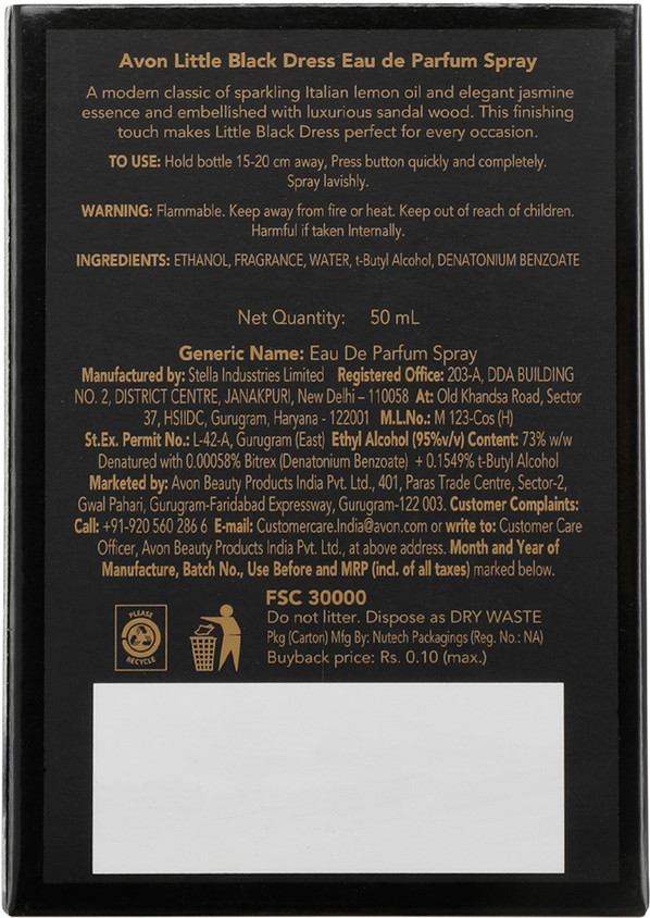 Eau De Avon Perfume Dupe List Buy AVON Little Black Dress EDP Eau