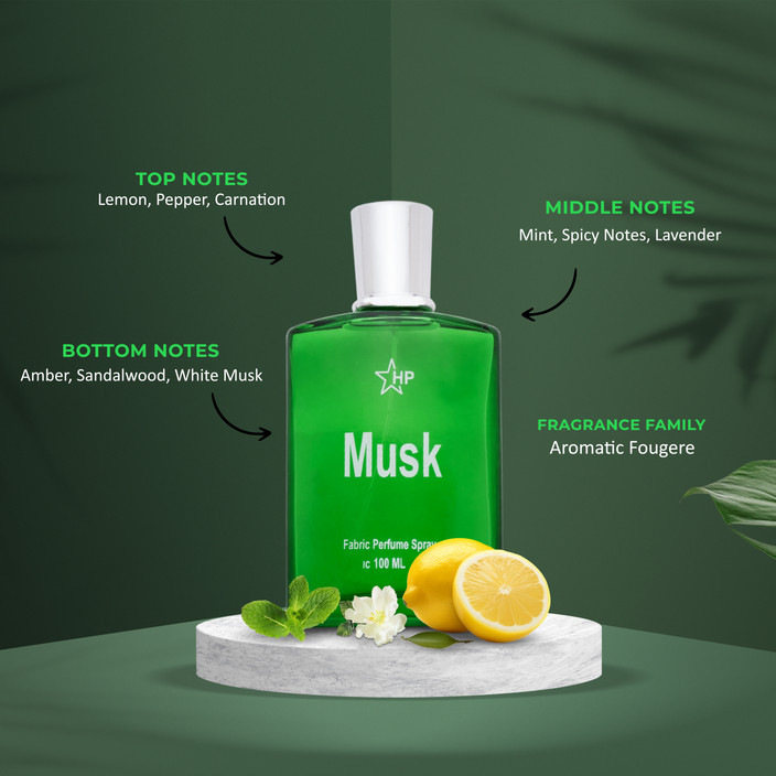 Buy HP Musk Classic, Bold Cedar Musk scent |Coriander, Mint and