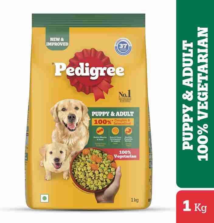 PEDIGREE 100% Nutrition Vegetable kg Dry Adult, Young Dog
