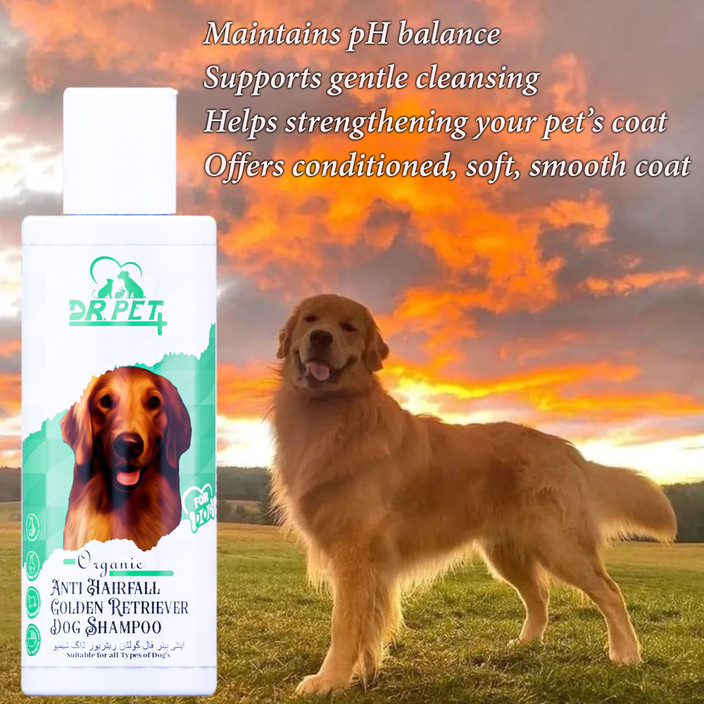 DR PET PLUS Anti Hairfall Dog Golden Retriever Shampoo-Reduces