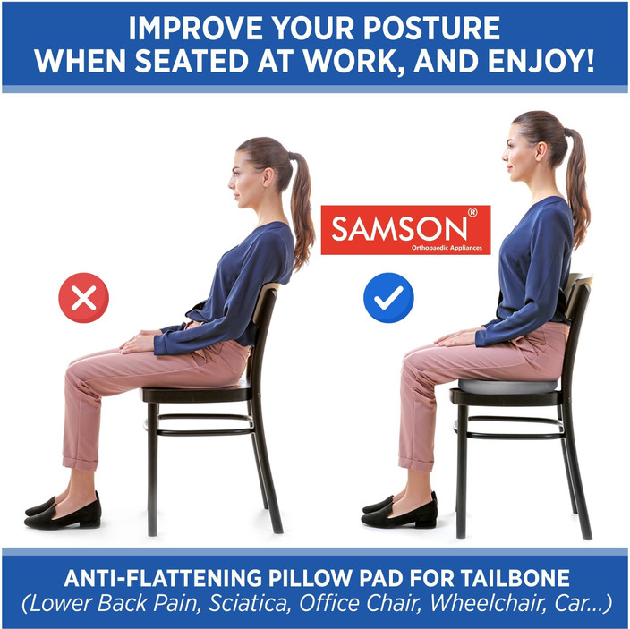 SAMSON Round Ring Seat Pillow for Sciatica,Tailbone,Hemorrhoid