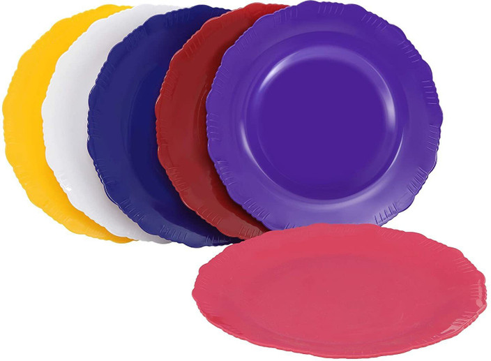 inch hot pink plastic plates