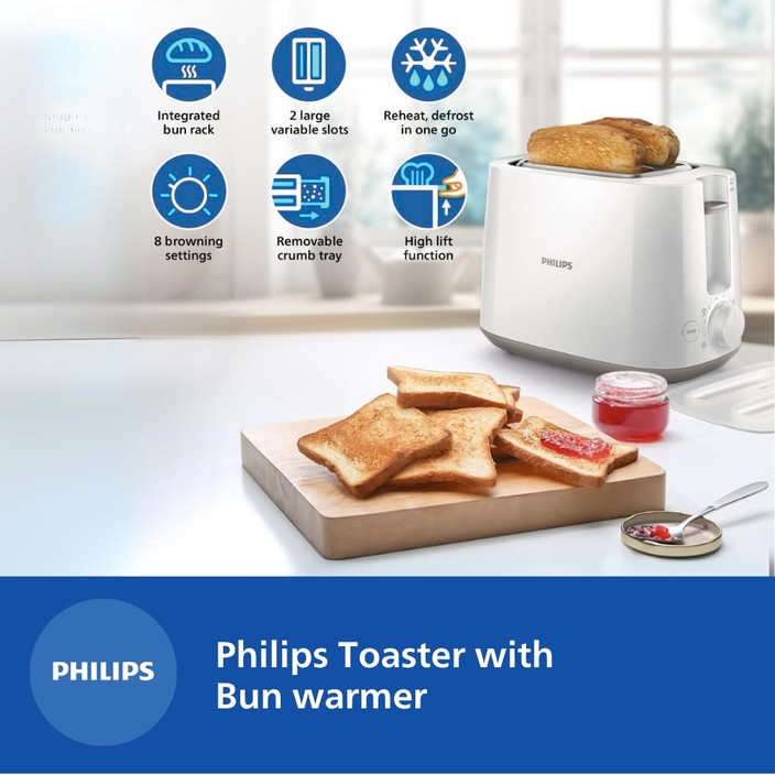 Philips Pop Up Toaster Buy Philips HD2583 Toaster 600W 2-Slice