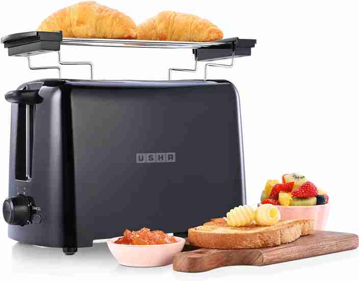 USHA Slice Pop Up Toaster 750 W Pop Up Toaster (Black)