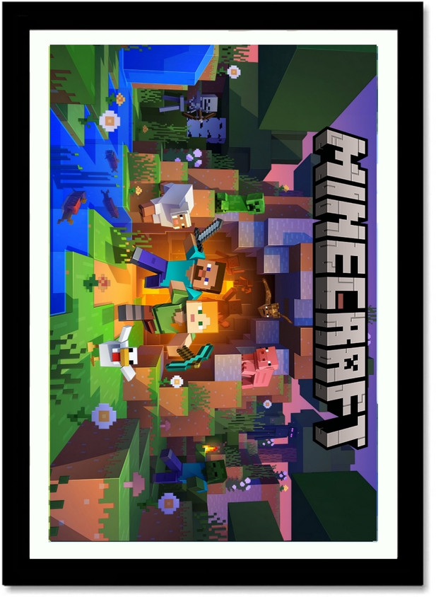 Minecraft Framed Poster Minecraft Framed Poster