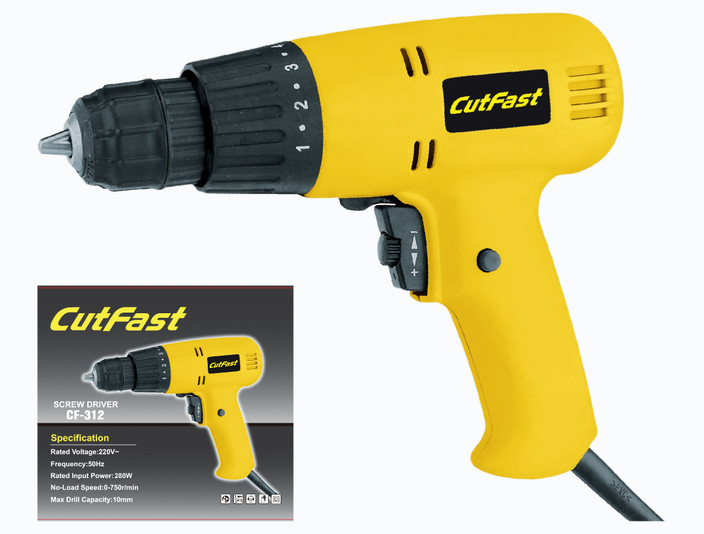 Screwdriver Power Drill For Screws RanPra CF-312 10 MM SCREWDRIVER