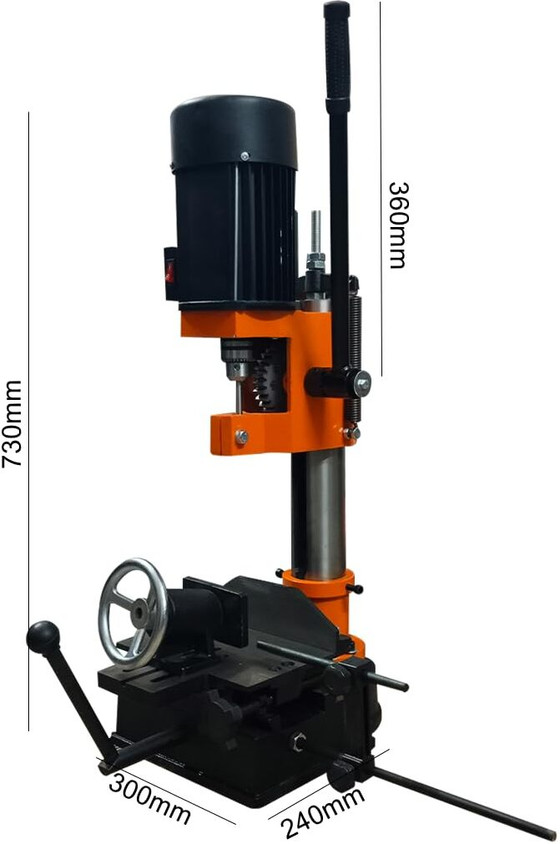VOLTZ VZ-Cast Iron Benchtop Drill Press square hole saw for