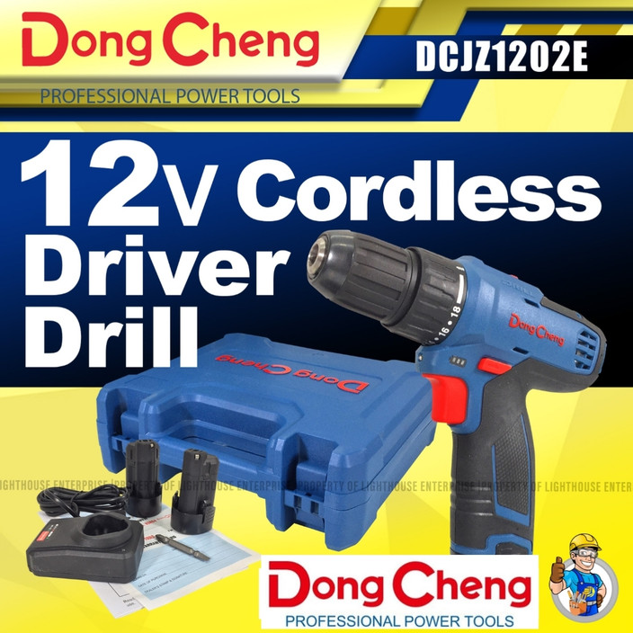 DONGCHENG M 1202-E CORDLESS SCREWDRIVER 12V MAX LI-ION BATTERY,2 SPEED  MODES Drywall Screw Gun