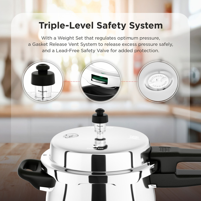 Stainless Steel Pressure Camro Pressure Cooker Litre Stainless