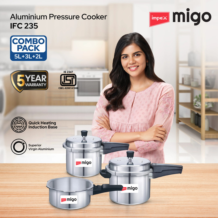 Induction Base Impex Pressure Cooker Litre Price IMPEX Migo