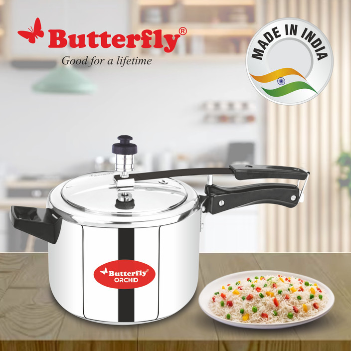 Butterfly Orchid L Inner Lid Induction Bottom Pressure Cooker
