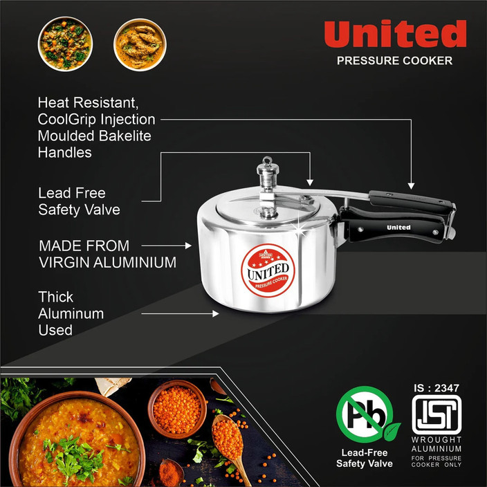 Induction Cooker Ucook Pressure Cooker Litre United Pressure