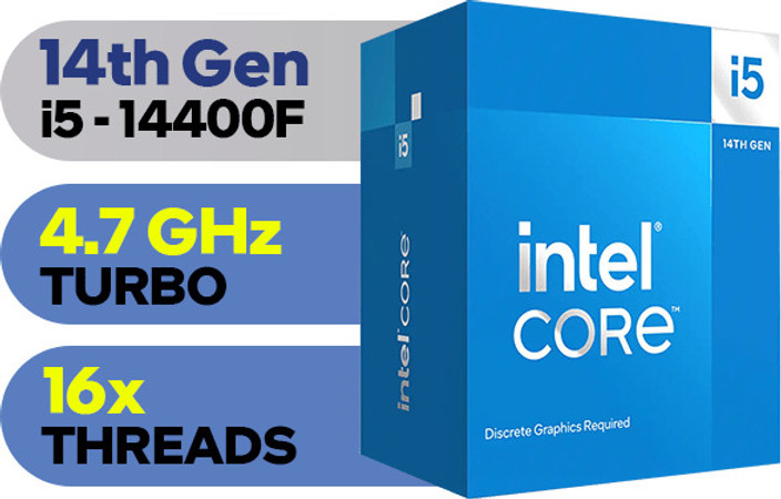 Intel Core i5 14th Generation 14400F (Graphic Card Required
