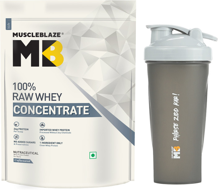 MUSCLEBLAZE 100% Clean Raw Concentrate, Light Clean Protein