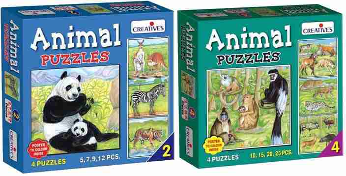 Animal puzzle 4 』by Zuberi Wild Safari 60 Pieces Floor Puzzles 4