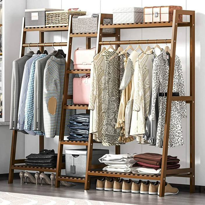 Bamboo Clothes Flipkart Clothes Stand LEOPAX Premium Bamboo