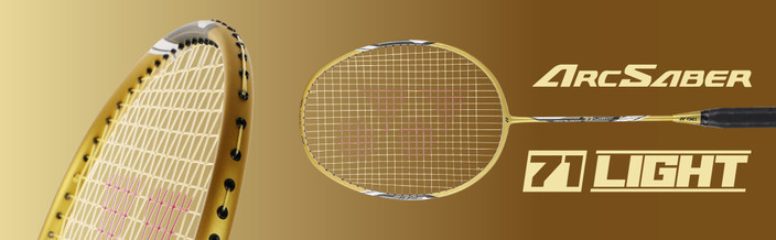 YONEX Arcsaber 71 Light Gold Strung Badminton Racquet - Buy
