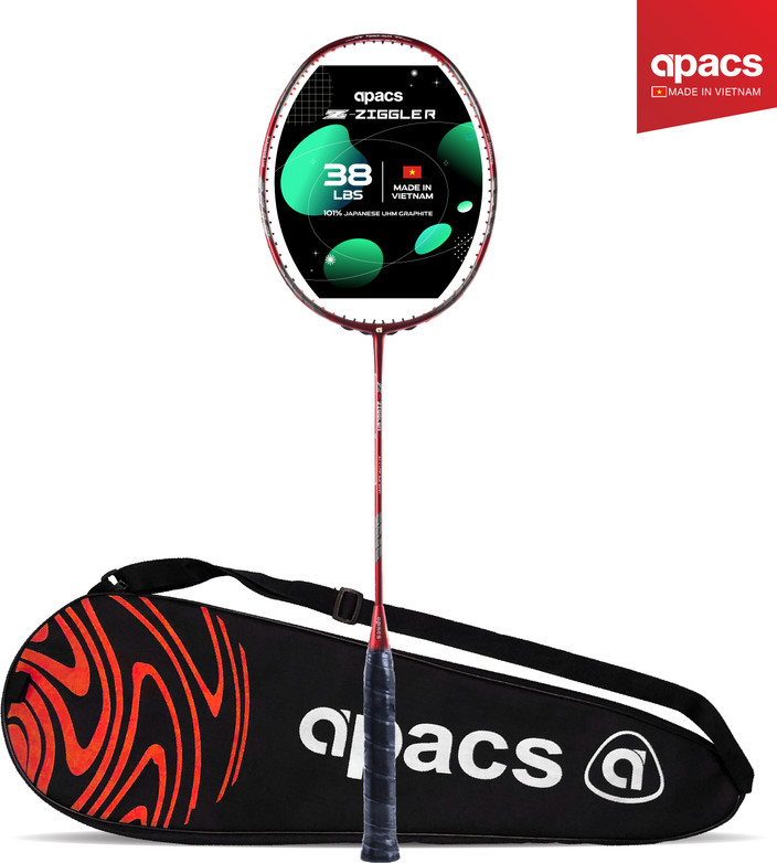 apacs Z-FUSION ブライトレッド 5U ラケット Z-ZIGGLER apacs Z-FUSION ブライトレッド 5U ラケット Z-ZIGGLER