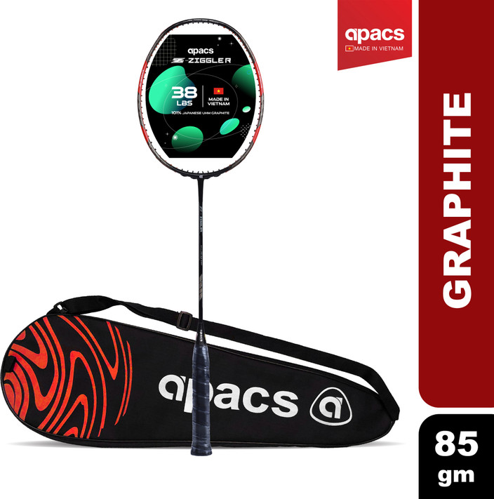 apacs Z-FUSION ブラックレッド 5U ラケット Z-ZIGGLER Apacs Z Fusion Black Red Badminton Racket Compact Frame (5U)
