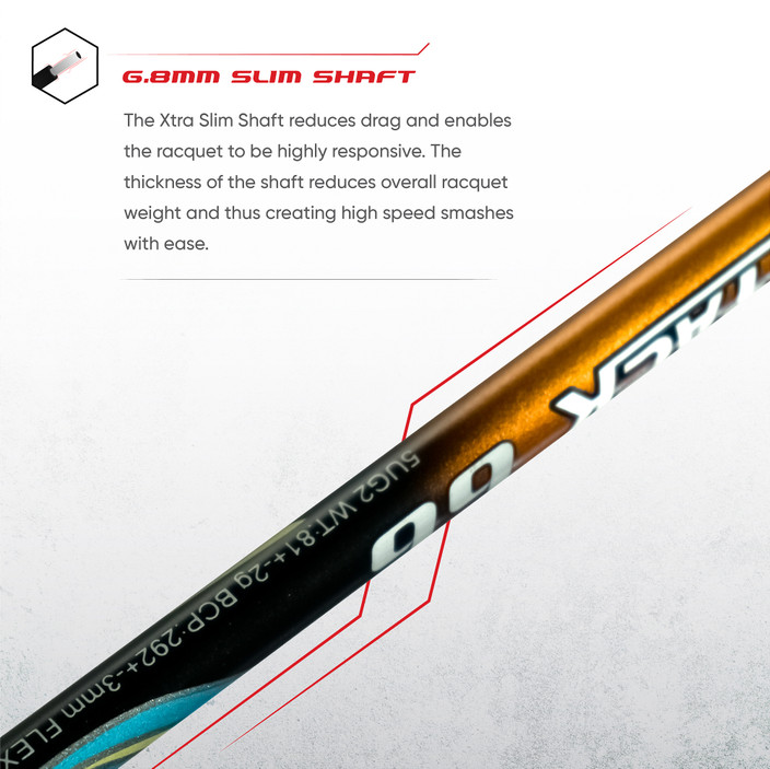 apacs ATTACK 66 (35LBS, 100% UHM GRAPHITE) Gold Unstrung