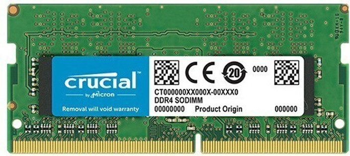 Crucial CT DDR4 GB (Single Channel) Laptop SDRAM (CT4G4SFS8266