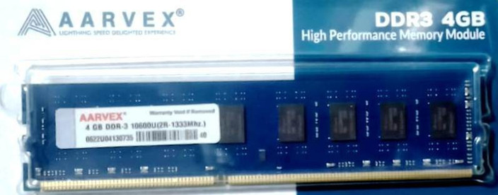 4gb Ddr3 Ram Ddr Desktop Ram AARVEX 4GB DDR3 DESKTOP RAM 1333Mhz