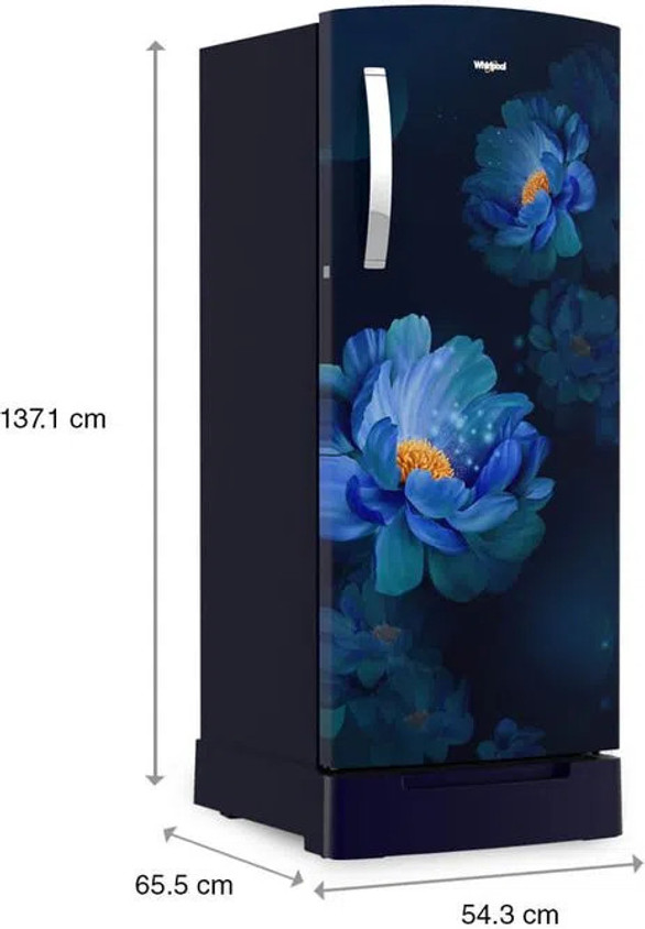 油彩　Blue Moment Whirlpool 192 L Direct Cool Single Door 3 Star Refrigerator