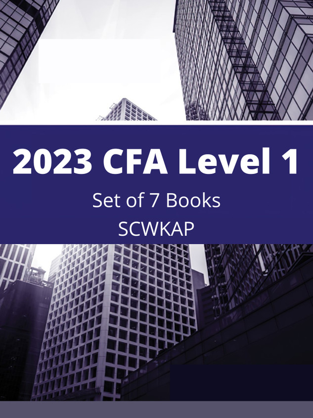 CFA Level1, Kaplan Schweser in 2023 全セット BRAND NEW 2023 CFA Level 1 Kaplan Schweser Notes Books 1-5 +