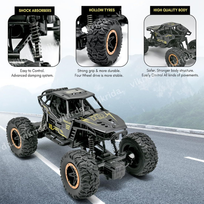 VikriDa Remote Control Car for Kids, Monster Truck Rock Crawler Climbing RC  - Remote Control Car for Kids, Monster Truck Rock Crawler Climbing RC . Buy  Monster Truck Rock Crawler toys in