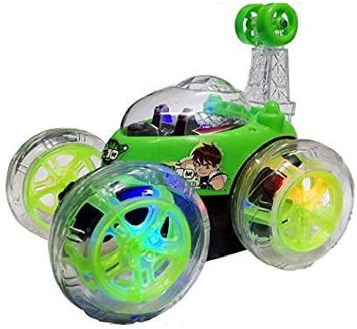 fenterprises Ben 10 Rechargeable Stunt Car 360° Rotating Remote