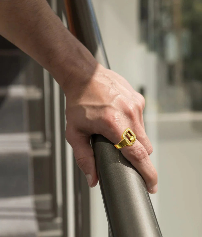 Flipkart Mens Versace Ring Silver Gift Nest Gold Plated HANUMAN