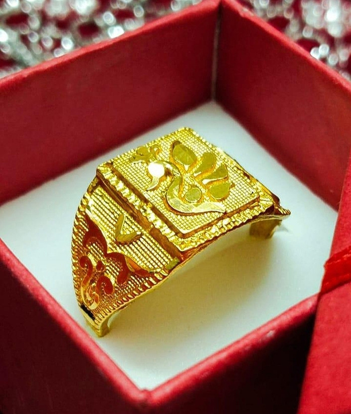 Finger Ring Design Flipkart Gold Ring YELLOW CHIMES Gold White