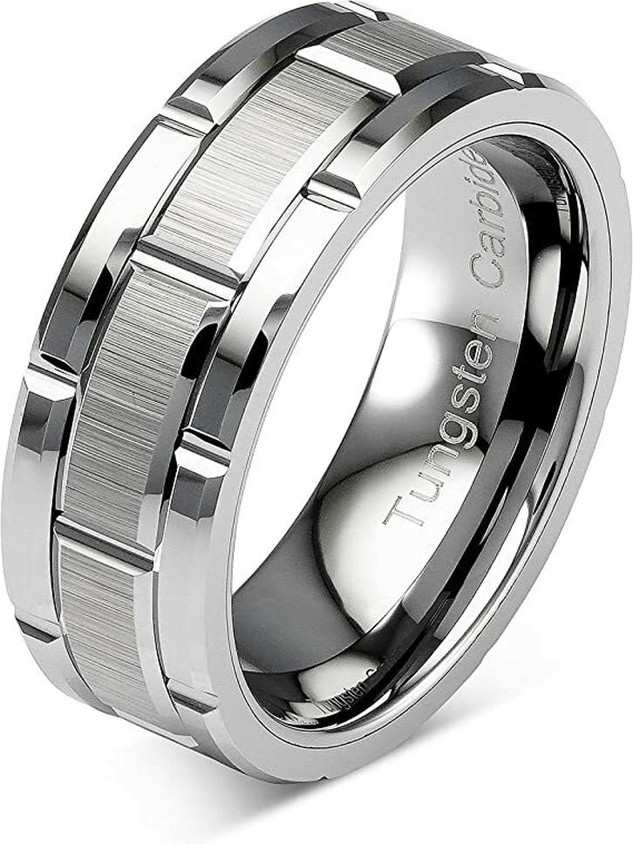 MEENAZ Silver ring for men boys gents girl thumb band stylish daily simple  plain design Alloy, Steel, Metal, Tungsten, Sterling Silver Rhodium,