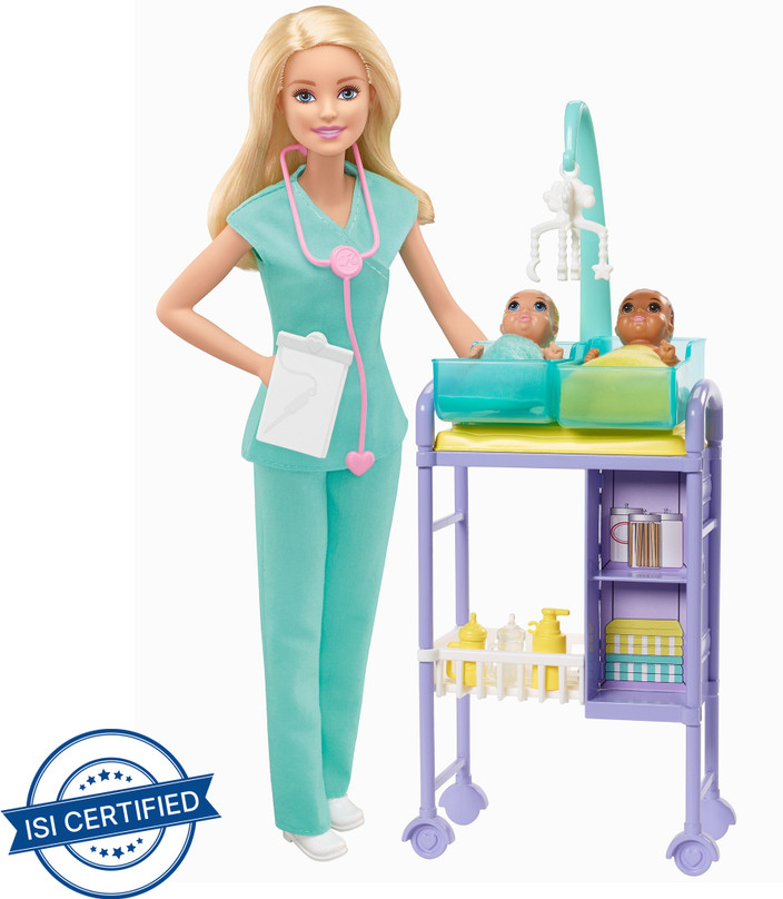 doctor doll barbie career baby doctor playset