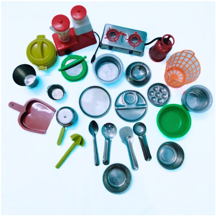 Kitchen Utensils Kitchen Set Steel Toys Jagrishti Toys Brass
