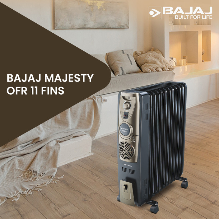 Oil Filled Bajaj Ka Blower Bajaj Room Heater 1000 Watt Bajaj RHX-2