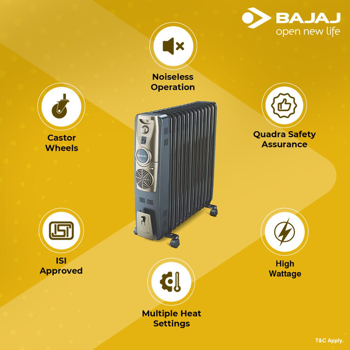 Filled Radiator Bajaj Majesty Rh 13f Room Heater BAJAJ Majesty