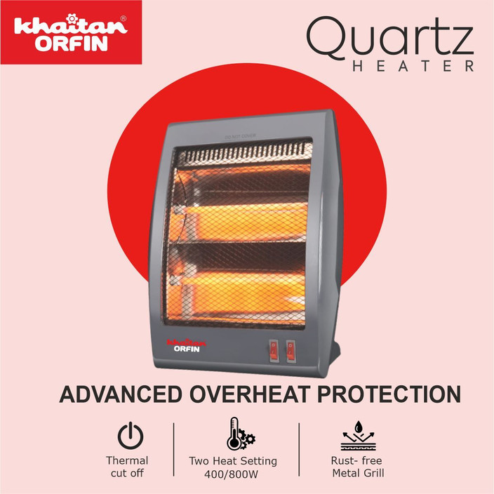 Fan Heater Khaitan Quartz Heater KhaitanAvaante KA-2111 800 Watt