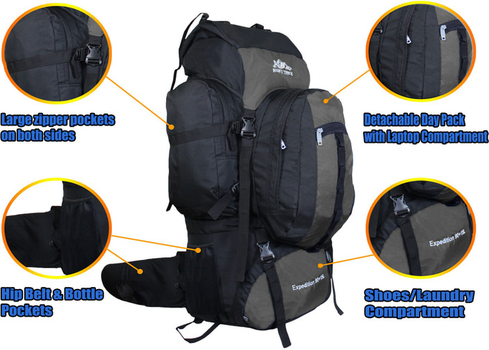 Laptop Backpack With Backpack Hip Belt Pads MOUNT TRACK Expedition