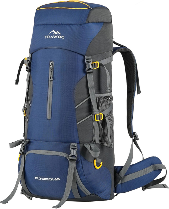 TRAWOC FLYSPECK 65L Backpack for Trekking Camping with Shoe Compartment  Rucksack 65 L - Main Image