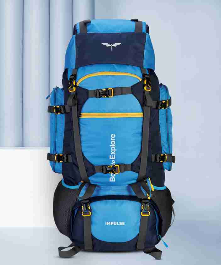 Backpacking Packs Impulse 65 Ltrs Blue Trekking Backpack IMPULSE