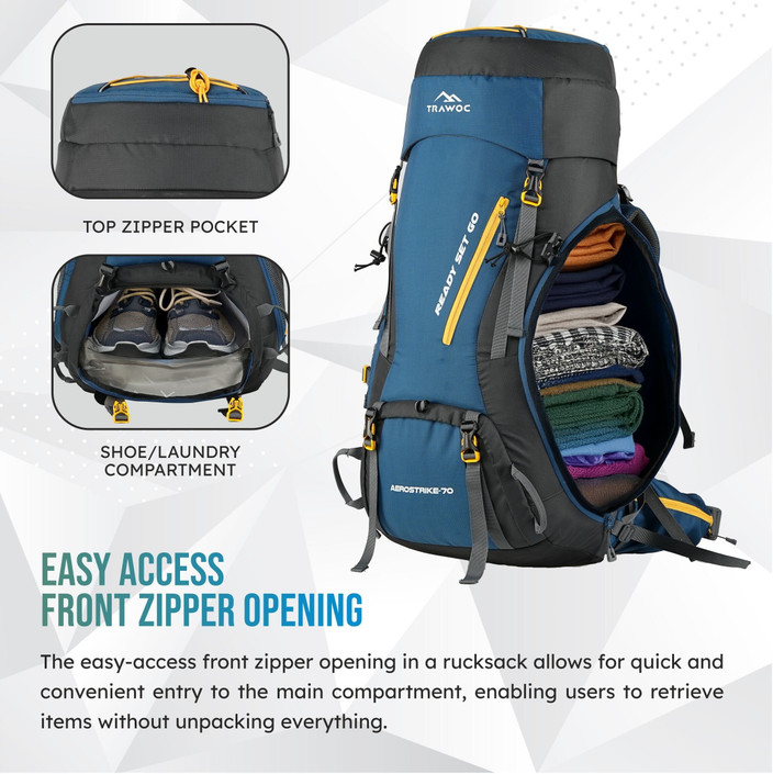 best 70l travel backpack Trawoc (70Ltr) Comfortable Ergonomic Carrying DesignFeatures padded shoulder straps Osprey Fairview 70L Backpack Review