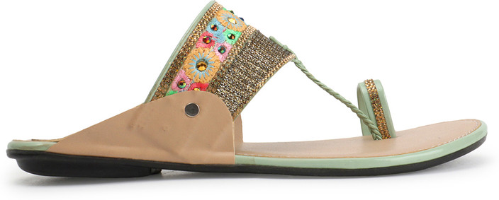 Stylo Green Colour Slippers Ladies Hub Stylish Comfortable Ethnic